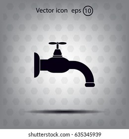 Water tap vector icon