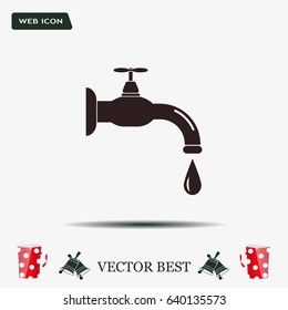 Water tap vector icon