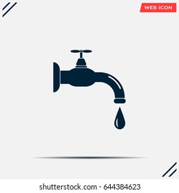 Water tap vector icon