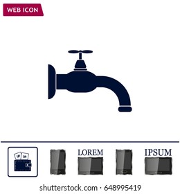 Water tap vector icon