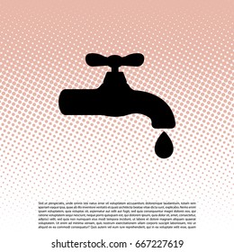 Water tap vector icon