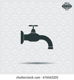 Water tap vector icon