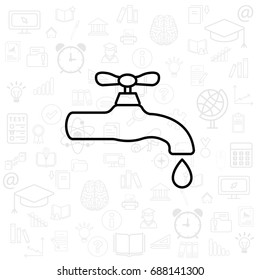 Water tap vector icon