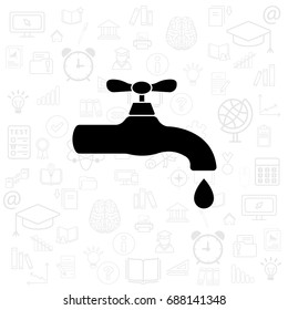 Water tap vector icon