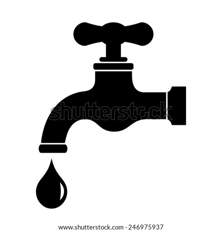 Water tap vector icon