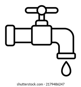 Water Tap vector icon. Can be used for printing, mobile and web applications.