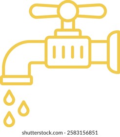 Water Tap vector icon. Can be used for printing, mobile and web applications.