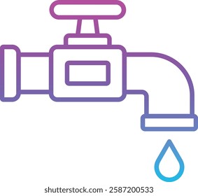Water Tap vector icon. Can be used for printing, mobile and web applications.