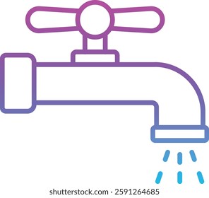 Water Tap vector icon. Can be used for printing, mobile and web applications.