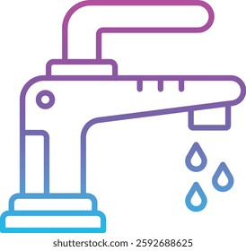 Water Tap vector icon. Can be used for printing, mobile and web applications.