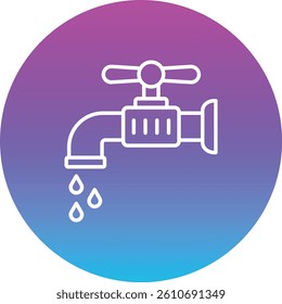 Water Tap vector icon. Can be used for printing, mobile and web applications.
