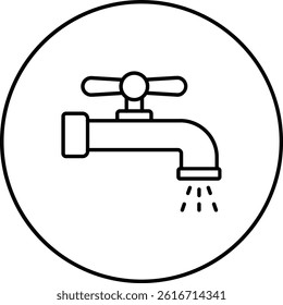 Water Tap vector icon. Can be used for printing, mobile and web applications.