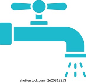 Icono de Vector del grifo de agua. Se puede utilizar para aplicaciones de impresión, móviles y de Web.