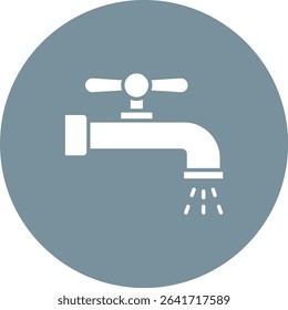 Water Tap vector icon. Can be used for printing, mobile and web applications.