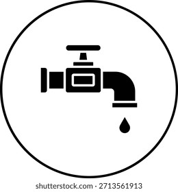 Water Tap vector icon. Can be used for printing, mobile and web applications.