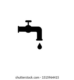 Water tap vector icon concept
