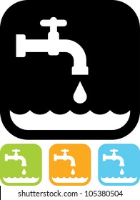 Water tap - Vector icon isolated