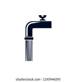 water tap vector icon isolated on white background