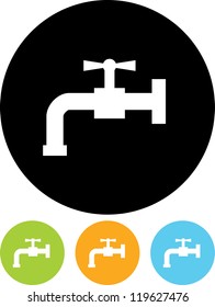 Water Tap - Vector icon isolated