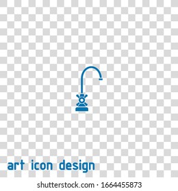 water tap vector icon on white background