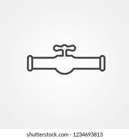 Water tap vector icon sign symbol