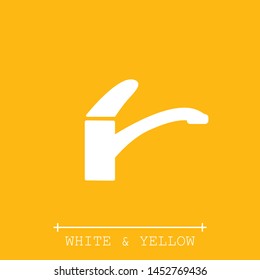 A water tap vector icon. The symbol of a water tap. A tap vector icon.