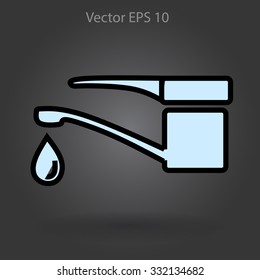 Water tap vector illustration