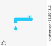 water, tap, vector illustration EPS 10