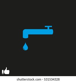 water, tap, vector illustration EPS 10