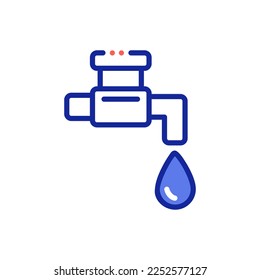 water tap vector illustration icon