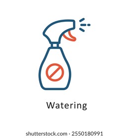 Water Tap Vector Two Color Outline IconIcon. Eps 10 file