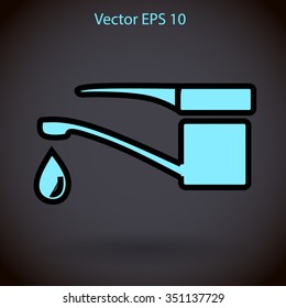 Water taps vector illustration