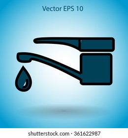 Water taps vector illustration
