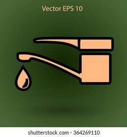 Water taps vector illustration