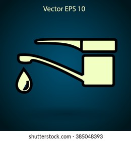 Water taps vector illustration