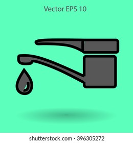 Water taps vector illustration