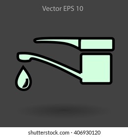 Water taps vector illustration