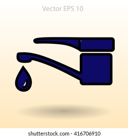 Water taps vector illustration