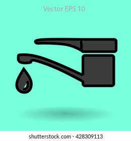 Water taps vector illustration