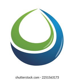 water tear logo template symbol