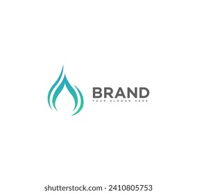  plantilla de vectores de logotipo de tecnología de agua