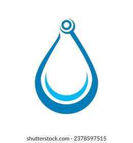 water technolgy logo vector icon simple illustration design 