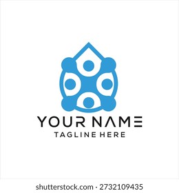 Water Technology logo design, pure tech icon vector
