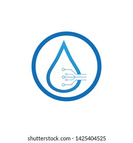 Water Technology Logo Template, Icon, Symbol