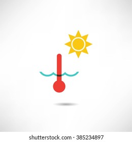 Water temperature icon