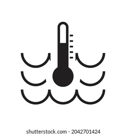 Water temperature icon design vector illustration