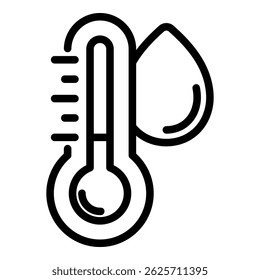 Water Temperature Icon Element For Design