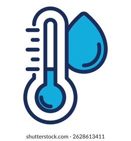 Elemento De Ícone De Temperatura Da Água Para Design