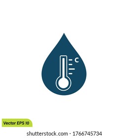 Water Temperature Icon Illustration Simple Design Element Logo Template