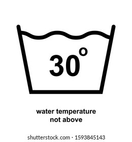 water temperature not above icon isolated vector illustration